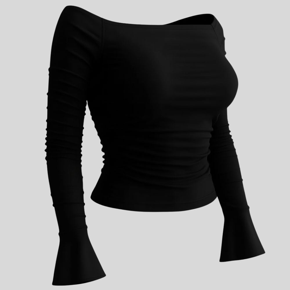 Top Blanc Drapé Élégant