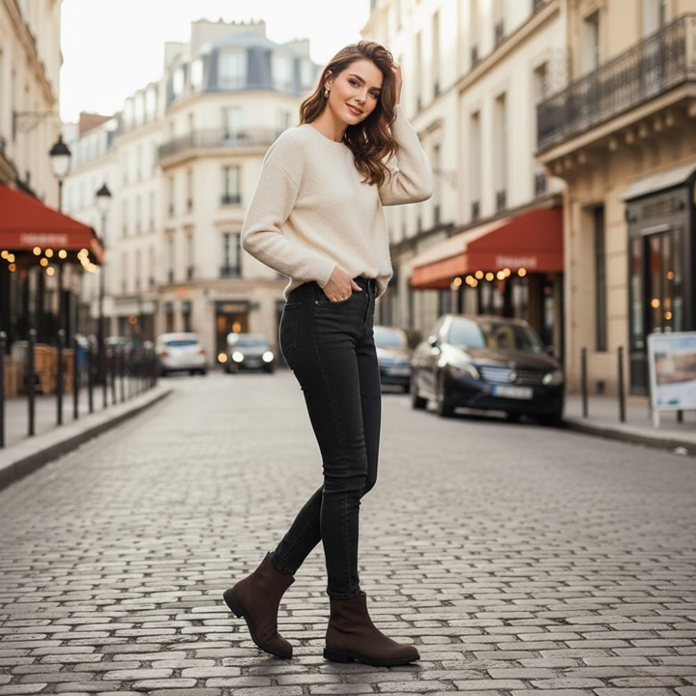 Bottines Suédine – Douceur Confortable & Style Minimal Chic