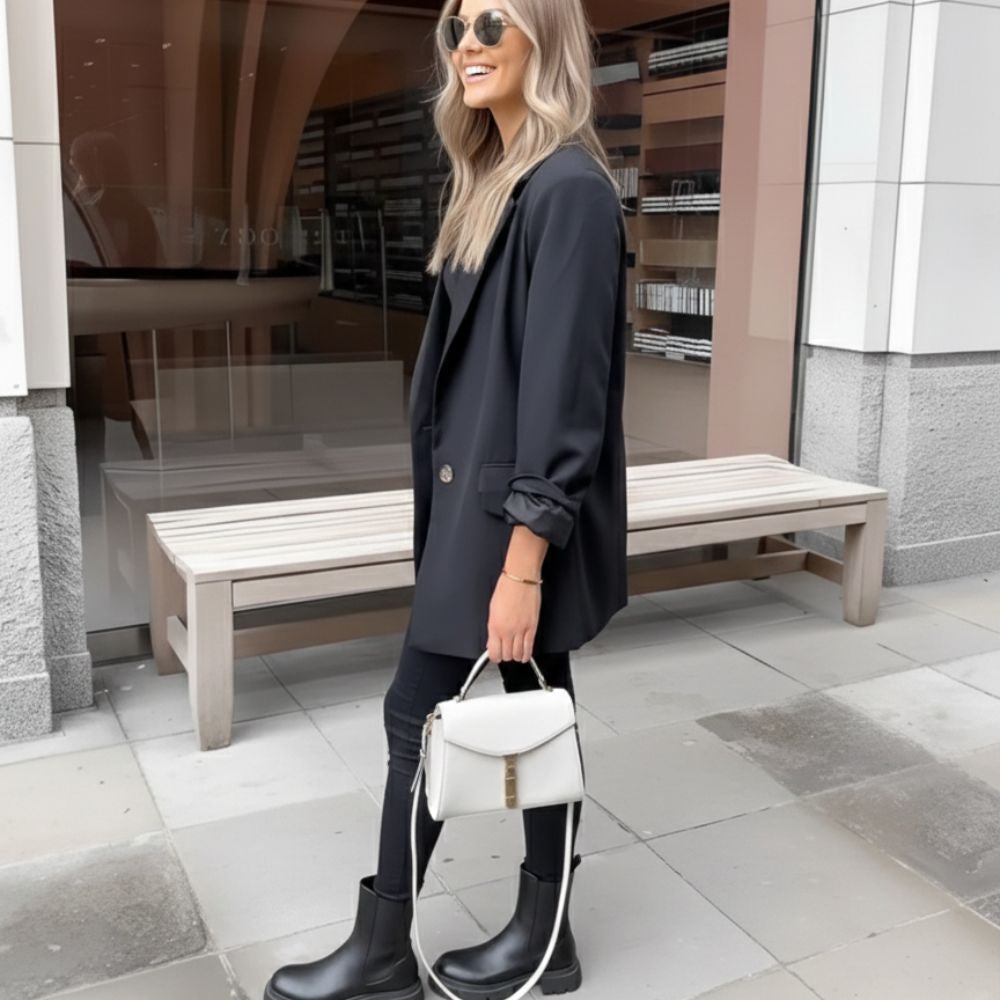 Jean Skinny Noir Taille Haute