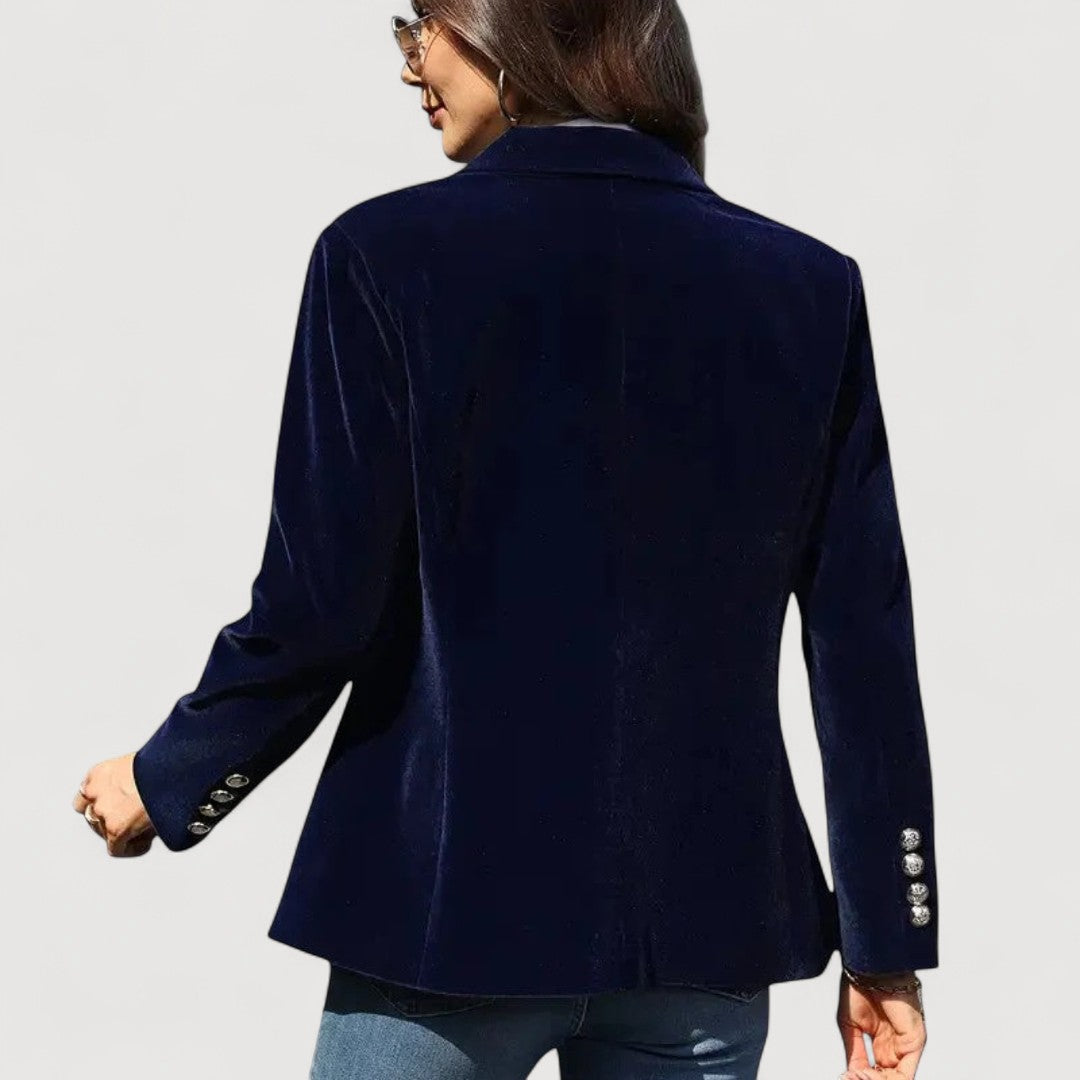MARCELA – BLAZER TAILORÉ EN VELOURS