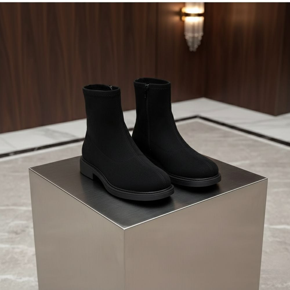 Bottines Suédine – Douceur Confortable & Style Minimal Chic
